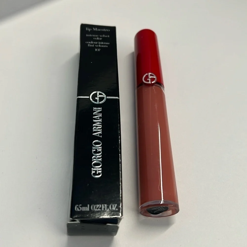 Giorgio Armani 107 Nuda Lip Maestro Intense Velvet Lip Color Full Size - New
